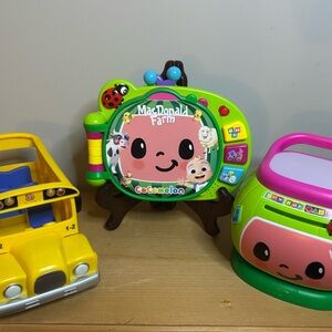Cocomelon Lot‎ of 3 Interactive Toys
